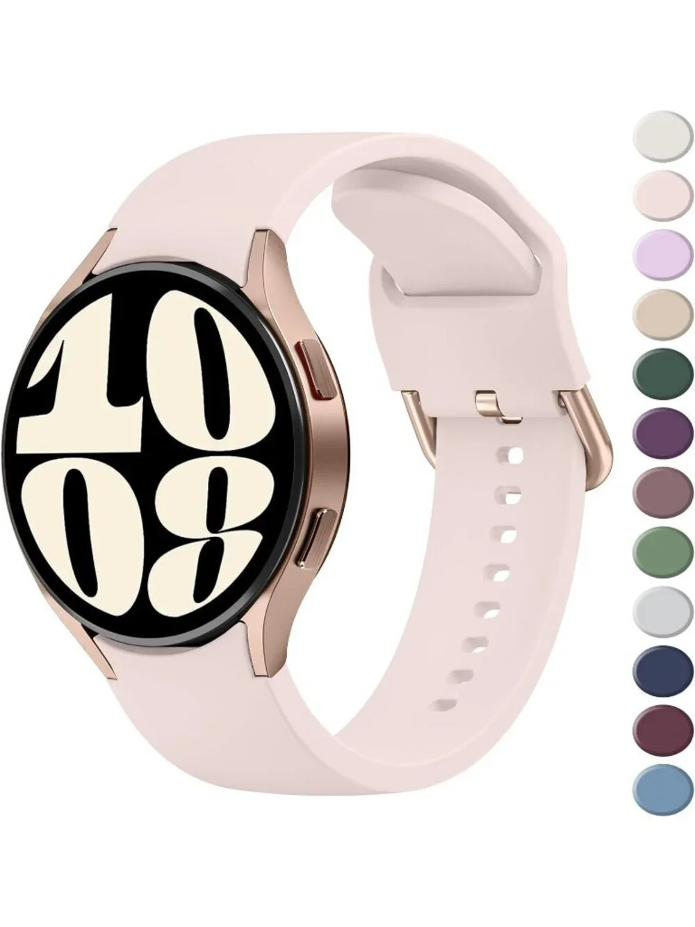 Unisex Pink Sand Analog Silicone Replacement Strap Samsung Galaxy Classic Watch